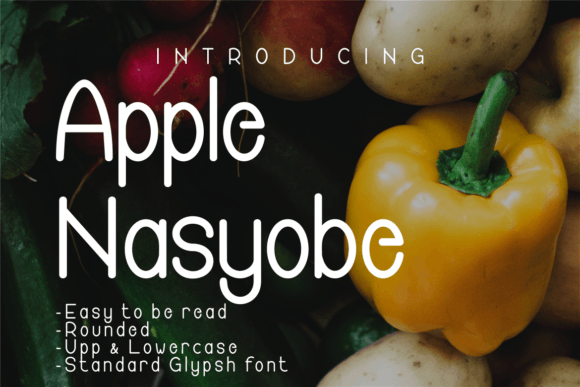 Apple Nasyobe: A Fresh Sans Serif Typeface for Food Brands