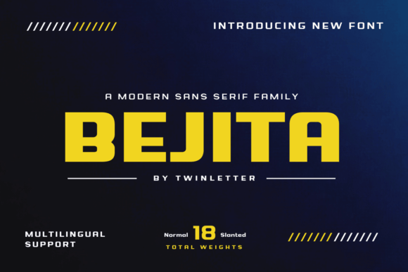 Bejita: A Modern Sans Serif Typeface for Editorial Design