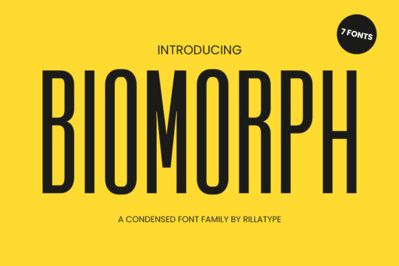 Biomorph: A Modern Sans Serif Typeface for Editorial Design