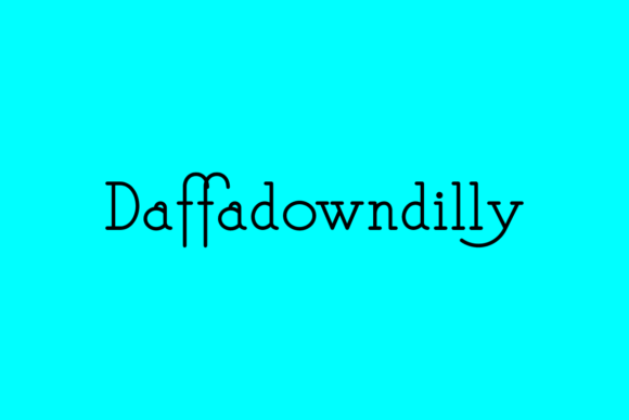 Daffadowndilly: A Clean Sans Serif Font for Digital Marketing