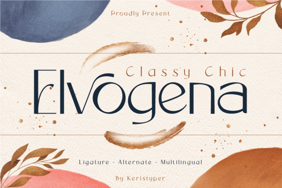 Elvogena: A Chic Sans Serif Typeface for Modern Editorial Design