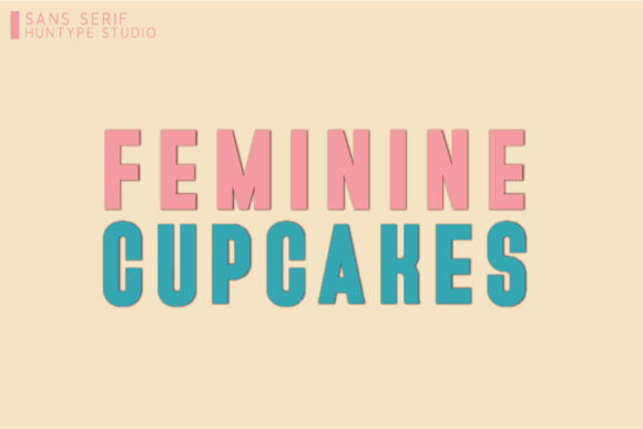 Feminine Cupcakes: A Modern Sans Serif Font for Branding