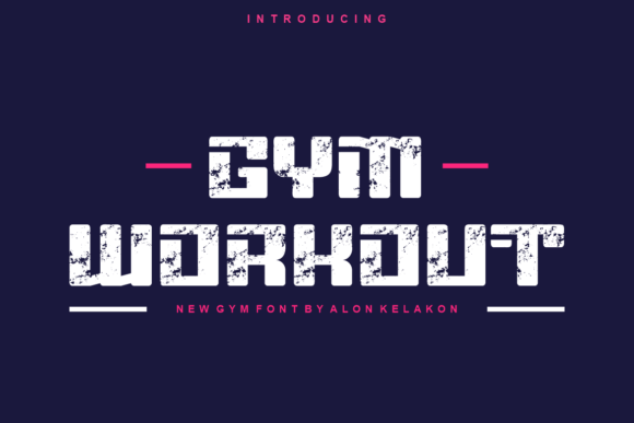 Gym Workout Font: Bold Branding for Small Business
