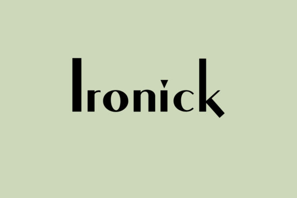 Ironick: The Clean Typeface Your Handmade Shop Needs