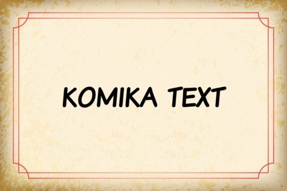 Komika Text: A Friendly Sans Serif Font for Web Design