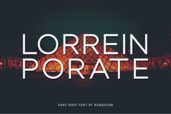 Lorrein Porate: A Modern Sans Serif Font for Branding
