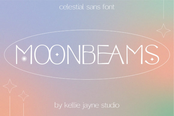 Moonbeams Font: A Celestial Sans Serif for Handmade Brands