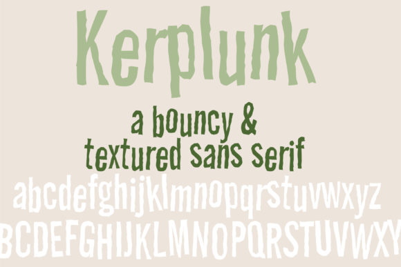 PN Kerplunk: The Crafty Sans Serif Font for Bold Brands