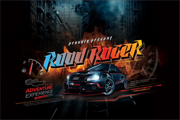 Road Racer Font: Fuel Your Handmade Brand with Speed