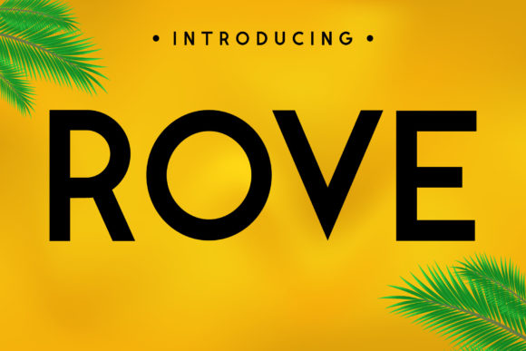 Rove: A Versatile Sans Serif Typeface for Modern Web Design