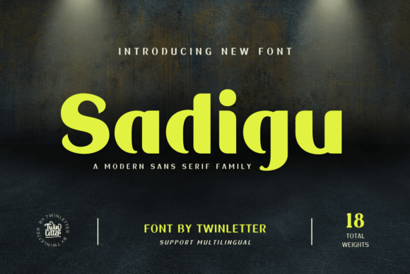 Sadigu Typeface: A Modern Sans Serif for Web Design