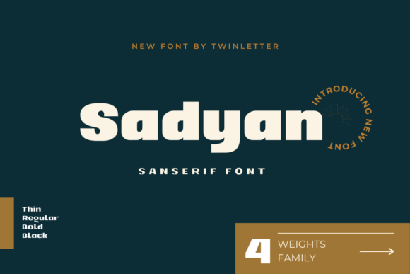Sadyan: A Graceful Sans Serif Font for Crafters