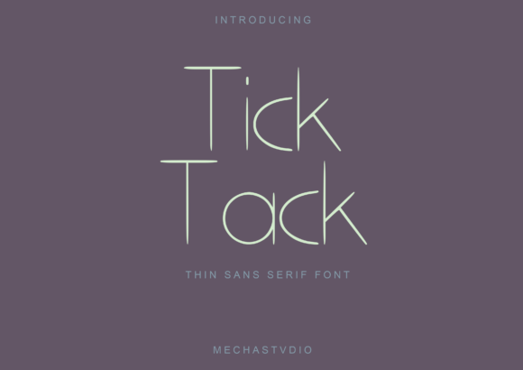 Tick Tack: A Minimalist Sans Serif Font for Modern Web Design