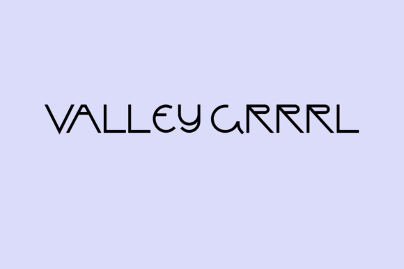 Valley Grrrl: A Lean Sans Serif Typeface for Modern Editors